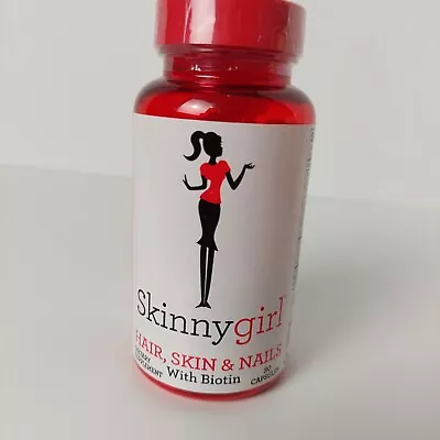 SkinnyGirl Hair Skin & Nails With Biotin VirMax 30 Caps Exp 7/24 • $7.95