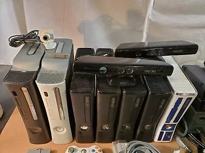 HUGE XBOX LOT / 10 Consoles / 40 Games / 9 Controllers • $275