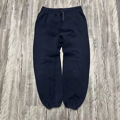 Vintage 60s Champion Sweatpants Gussets Navy Blue Size S/M Cotton True VTG • $59.99