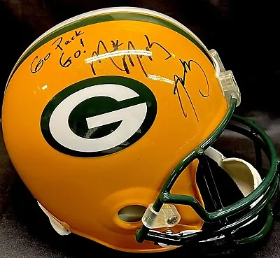 Aaron Rodgers &'RARE' GB CEO Mark Murphy Signed F/S Helmet Fully Authenticated • $600