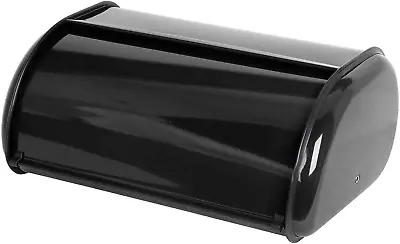 Bread Box For Kitchen Countertop By  (Black) | Large Metal Bread Box For Kitche • $50.44