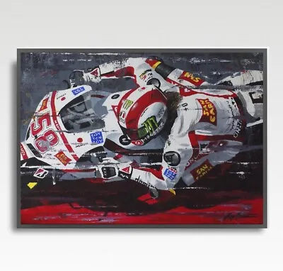 MARCO SIMONCELLI  MotoGP Print From Painting By Greg Tillett Poster Wall Art • $24.85