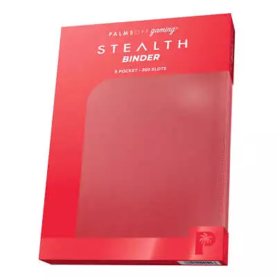 STEALTH 9 Pocket Zip Trading Card Binder - RED • $39.44