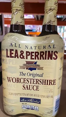 Lea & Perrins The Original Worcestershire Sauce  Natural 20 Oz Each 2 Bottles  • $24.99