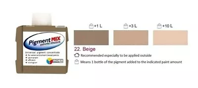 Beige Wall Paint Colorant Emulsion Solvent Pigment Paint Tint Pigment Beige 80ml • £6.99