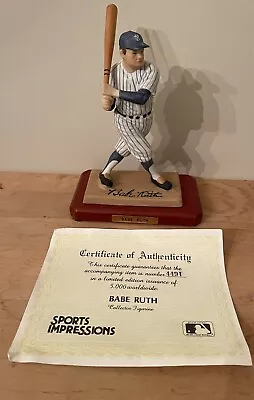 Babe Ruth 1988 Sports Impressions Figurine Mint 4491/5000 • $31