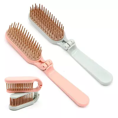 2Pcs Folding Hair Brush Hair Comb Portable Mini Massage Hair Brush Anti-Static A • $20.98