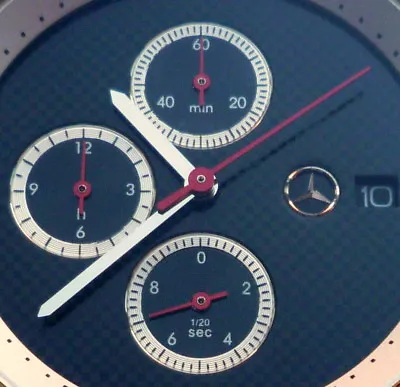 Mercedes Benz Motorsport AMG Sport Car Accessory Racing Design Chronograph Watch • $279.65
