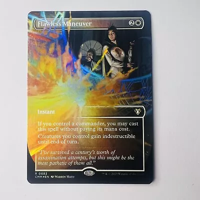 Magic The Gathering Mtg Flawless Maneuver Foil Borderless Commander Masters • £16.38