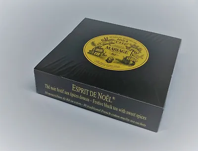 Mariage Freres - ESPRIT DE NOEL® - Box Of 30 Muslin Tea Sachets / Bags • $32.95