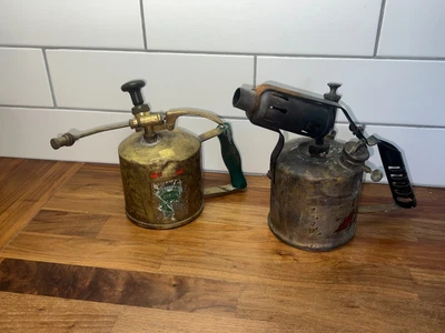 X2 OLD BRASS BLOWTORCH TOOLS • £9.99