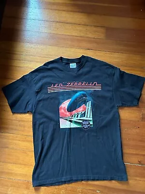 Vintage LED ZEPPELIN Two Sided Large T-SHIRT  Bill Graham Tee Clean • $49