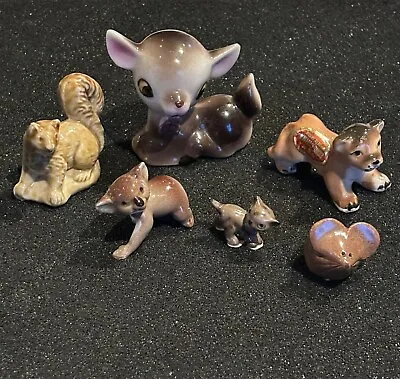 Mixed Lot Of 6 Miniature Porcelain Animal Figurines • $21