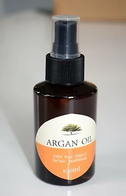 £9.95 • Buy 100% Pure Organic Moroccan Argan Oil For Face, Skin, Body & Hair 100ml