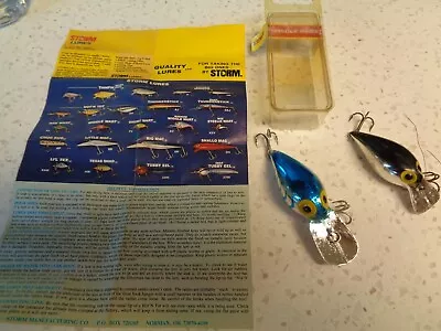 Vintage Storm Short Wart Lure & Boxed Wiggle Wart Lure With & Paperwork • $29.99