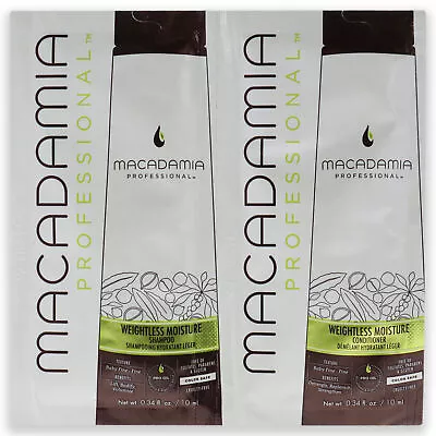 Professional Weightless Moisture Set By Macadamia Oil For Unisex - 2 X 0.34 Oz • $13.12