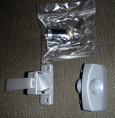 New Nwi Screen Door Latch Locks W/keys Silver Rv Camper Trailer Mobile Home • $14.99