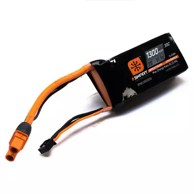 3 Cell 1300mAh 11.1V 30C Smart G1 LiPo W/IC3 • $27.99