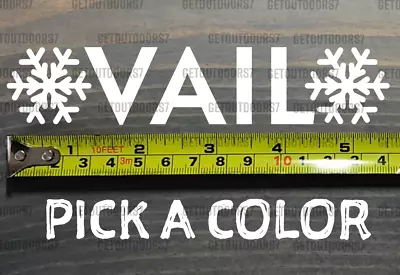 $3.99 • Buy Vail Sticker Decal Mountain Ski 5.5  Snowboard Resort Colorado DIE CUT XO