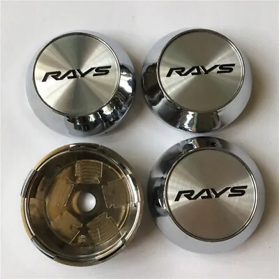 4 Pcs 65 Mm For RAYS VOLK Silver Black Alloy Wheel Center Caps Rim Caps Hub Caps • $23.99