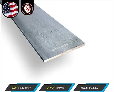 1/8  X 2-1/2  Steel Flat Bar - Flat Metal Stock - Mild Steel - 12  Long (1-ft) • $4.75