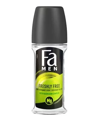 Fa Men FRESHLY FREE Deodorant Roll-on Mint & Bergamot 50ml-FREE SHIPPING • $9.29