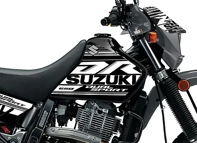 Suzuki DR650 GRAPHIC KIT DECALS DUAL SPORT GRAPHICS BLACK PLASTICS (1996 - 2024) • $145