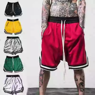 Men's Summer Sports Basketball Shorts Fitness Quick Dry Running Joggers Shorts • $18.35