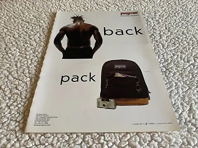 Framed Skateboarding Picture/advert 11x8  Jansport America's No.1 Back Pack • £22.99