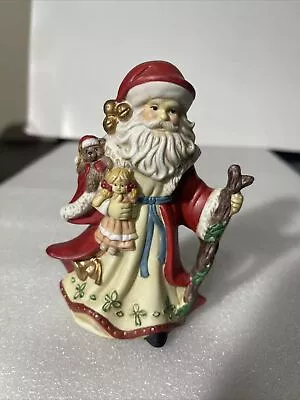 Midwest Of Cannon Falls Vintage Santa Figurine Holding Dolls Old World Saints • $18