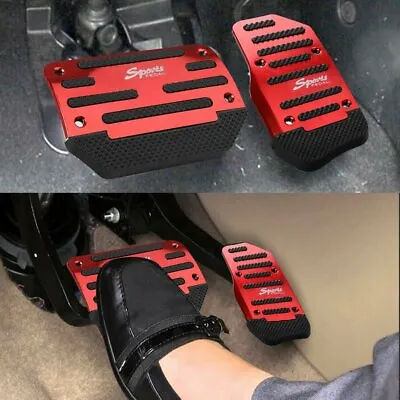 Universal Red Non-Slip Automatic Gas Brake Foot Pedal Pad Cover Car Accessories • $12.49