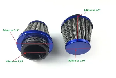 2x 42mm Washable Air Filter Cleaner For GY6 50-150cc Motorcycle • $11.99