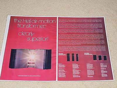 ESS Heil Air Speaker Ad 1974 Fortura Line Articles • $13.51