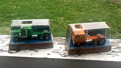 2 Vintage NIP Champ Of The Road 1:50 Die Cast Kenworth Metal Tractor Trucks (13D • $49.99