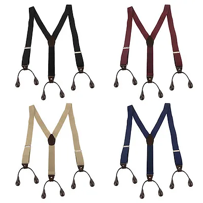 Differernt Color Adjustable Various Button Holes Link Men's Suspenders Hot Sale • $5.91