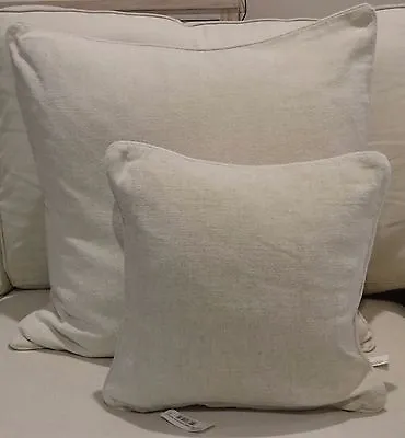Chenille Beige Cushion Cover Choice Of 2 Sizes 40 X 40cm  60 X 60cm So Soft Cosy • $25.95
