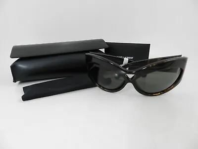 Saint Laurent Cat Eye Sunglasses SL 73   67mm  Havanna/ Grey • $4.95