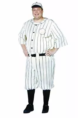 Old Tyme Baseball Player Olden Time Early Sport Vintage Mens Costume Plus • $48.88