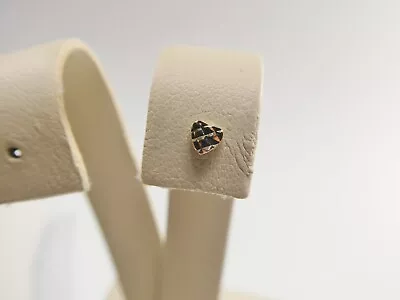 $23.50 • Buy 14k Real Solid Yellow Gold Diamond Cut Heart Nose Ring