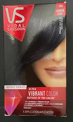 VS Vidal Sassoon London Luxe Vibrant Permanent Hair Dye 1BB Midnight Muse Blue • $9.44