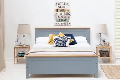 Wayfair Bed Frame - White & Oak/Grey & Oak Wooden - Double & King • £318