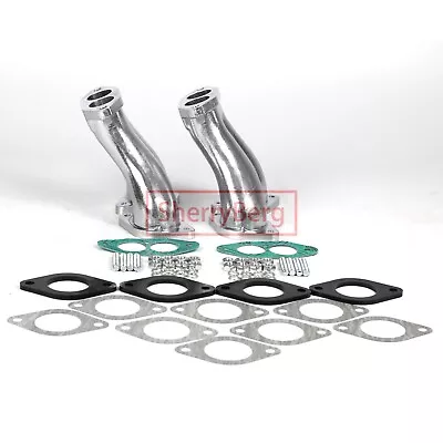 Intake Manifolds For VW Bug Aspirazione Per 2x Weber 40 IDA  IDF Dellorto Drla • $89.99