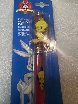 $19.99 • Buy Looney Tunes TWEETY Red Enamel Ballpoint Pen 1997 ~ NEW
