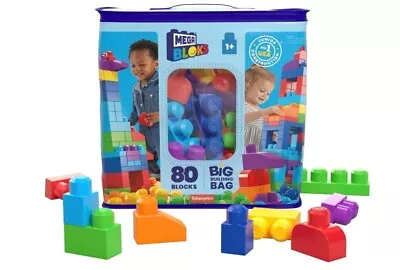 Mega Bloks First Builders Big Building Bag Preschool Construction Toy 80 Piece • $42