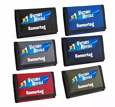Personalised No.1 Victory Royale Fortnite Kids Wallet With Gamertag Name • £5.95