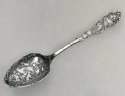 1899 Hey Diddle Diddle Sterling Silver English Nursery Rhyme Spoon -92493 • $98