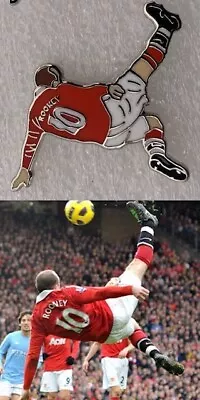 Wayne Rooney Famous Overhead Kick Goal Man United Football Enamel Pin Badge  • £6