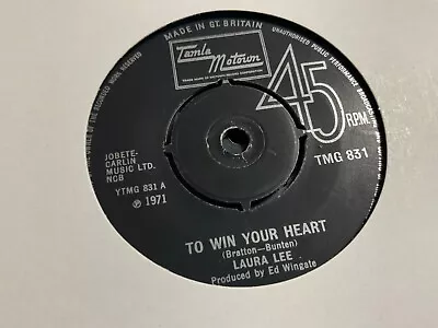 Uk Tamla Motown Tmg 831-laura Lee-to Win Your Heart-nr Ex • £17