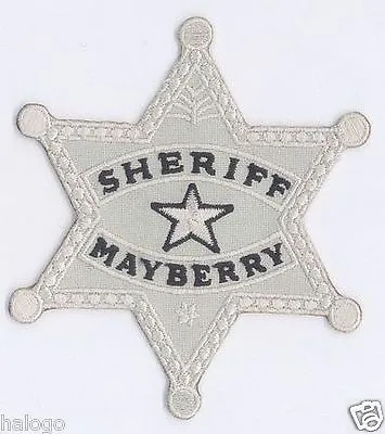 Andy Griffith Mayberry Sheriff Badge Patch  - May09 • $7.99