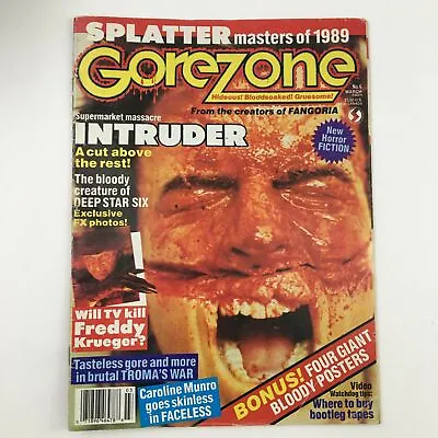 $15.96 • Buy Gore Zone Magazine March 1989 Freddy Krueger & Caroline Munro Faceless No Label